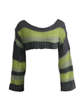 Poshoot Striped Long Sleeve Bolero Sweater Top  Christmas Gifts