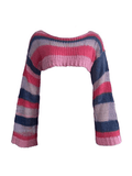 Poshoot Striped Long Sleeve Bolero Sweater Top  Christmas Gifts