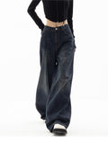 Poshoot 90s Vintage Washed Effect Baggy Boyfriend Jeans