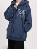 Poshoot Retro Sport Oversized Hoodie with Slogan