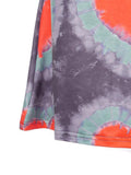 Poshoot Tie-Dye Heart Wrap Midi Skirt