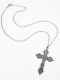 Poshoot Vintage Baroque Cross Necklace