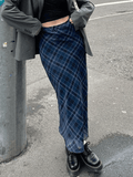 Poshoot Vintage Checkered Maxi Skirt