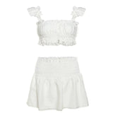 Poshoot Outfit Soft Girl Top & Ruffle Skirt Co-Ord