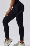 POSHOOT  AUTUMN OUTFITS    Slim Fit Wide Waistband Long Sports Leggings