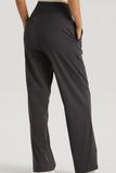 BACK TO SCHOOL   Straight Leg Sports Pants with Pockets