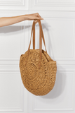 Back To School  Justin Taylor C'est La Vie Crochet Handbag in Caramel