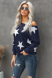 Back to school  Star Print Long Sleeve Sweatshirt