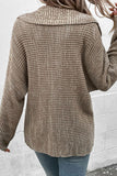 Back to school  Heathered Horizontal-Ribbing Pullover Sweater