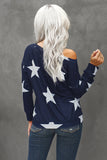 Back to school  Star Print Long Sleeve Sweatshirt