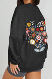 POSHOOT  AUTUMN OUTFITS    Simply Love Full Size Flower Graphic Sweatshirt