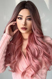 Poshoot   Fashion Wave Synthetic Long Wigs in Pink 26''