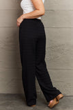 POSHOOT AUTUMN OUTFITS      Dainty Delights Textured High Waisted Pant in Black