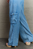 BACK TO COLLEGE    Out Of Site Full Size Denim Cargo Pants