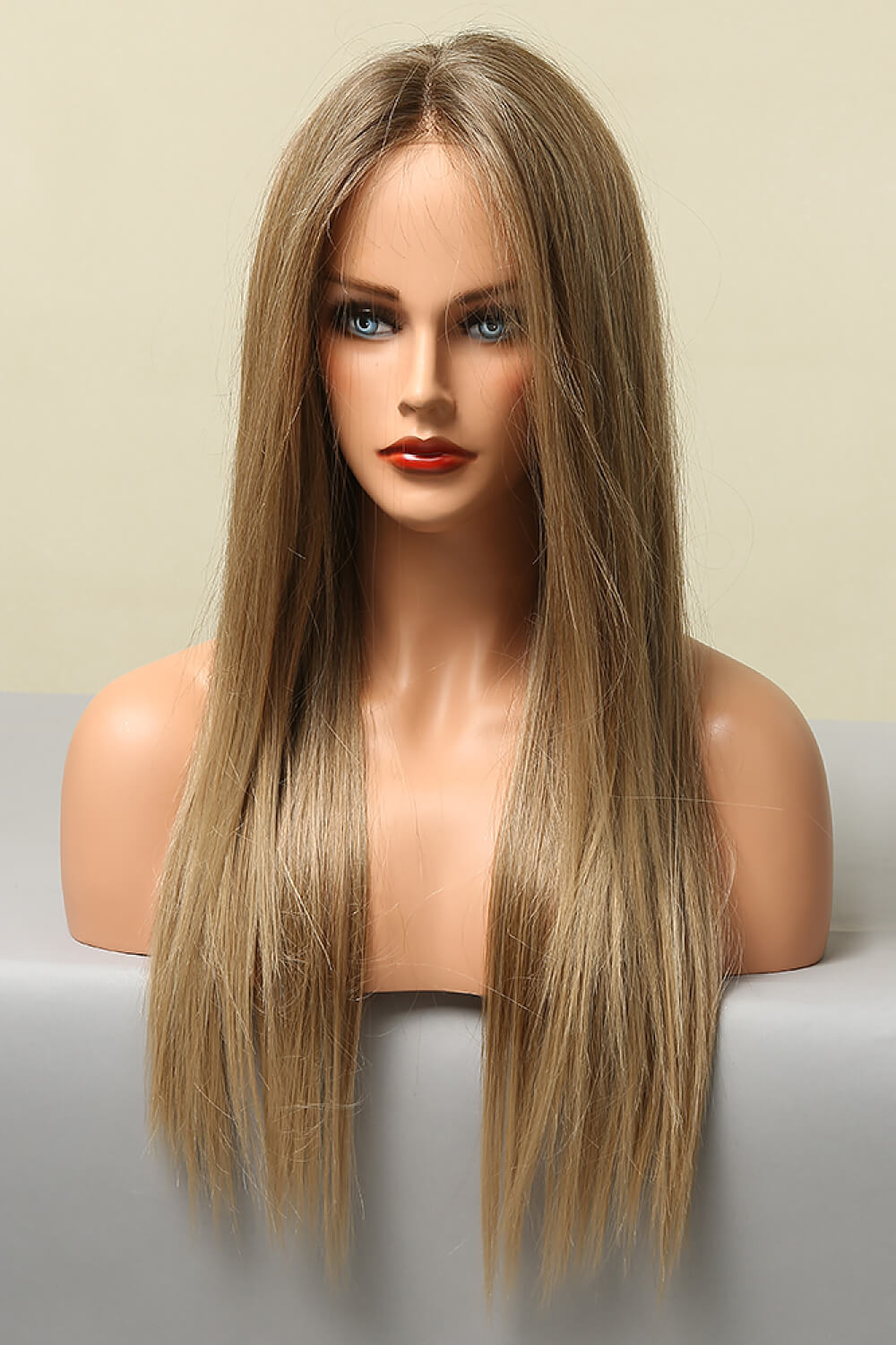 Poshoot  13*2" Long Straight Lace Front Synthetic Wigs 26" Long 150% Density