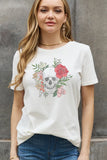 Poshoot  Simply Love Full Size Skull Graphic Cotton Tee