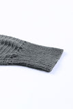 POSHOOT AUTUMN OUTFITS   Zip-Up Raglan Sleeve Openwork Hooded Cardigan