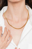 Poshoot  18K Gold Plated Curb Chain Necklace