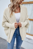 POSHOOT  AUTUMN OUTFITS    Open Front Long Sleeve Cardigan