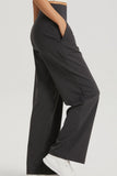 BACK TO SCHOOL   Straight Leg Sports Pants with Pockets