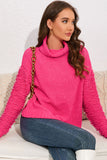 POSHOOT  AUTUMN OUTFITS    Turtle Neck Sleeve Detail Sweater