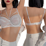 POSHOOT  Top Fashion Bandage Bra Set Lingerie Push Up Brassiere Lace Underwear Set Sexy Transparent Panties For Women Underwear