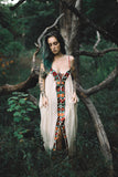 Summer Dresses Strapless Floral Embroidery Sexy White Maxi Dress Long Women Dresses Hippie Chic Vestido Robes