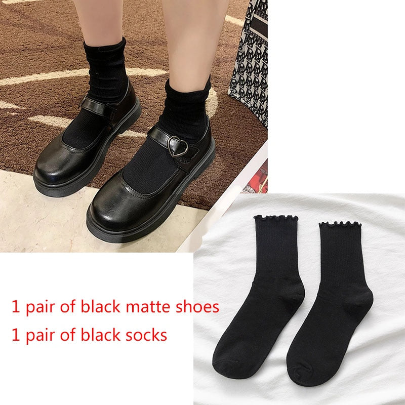 POSHOOT Mary Janes Shoes Women Student Lolita Shoes College Girl Shoes Commuter Uniform Shoes Women Flats 2022 Autumn Zapatos Mujer