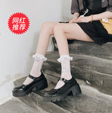 POSHOOT Low Heel Women Shoes Models Mary Jane Shoes Women's Japanese High Heels Platform Shoes Harajuku Vintage Lolita Shoes Heels