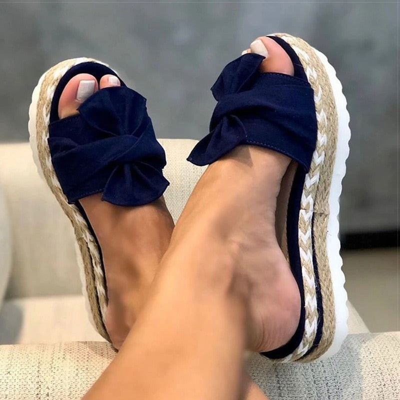 POSHOOT Women Sandals 2022 New Platform Sandals With Wedges Shoes For Women Summer Sandals Sweet High Heels Chaussure Femme Flip Flop