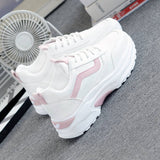 POSHOOT Women Sneakers  Fashion Casual Shoes Woman Comfortable Breathable White Flats Female Platform Sneakers Chaussure Femme 778Ayy6