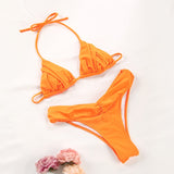 Poshoot  2023  Bikini Women Swimsuit Cover Belly Elegant Swimsuit Female Bathing Suits Print Solid Swimwear High Cut Bikini Set