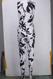 Poshoot  2023 Brand Summer Women Jumpsuit Romper  Strap V Neck Sleeveless Floral Print Beach Elegant Bodycon Overalls