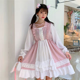 POSHOOT 2022 Japanese Korea Vestidos Femininos Cosplay Retro Lady Lolita Dress Sweet Party Dress Kawaii Ruffles Mori Girl Preppy Dress