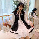 POSHOOT 2022 Japanese Korea Vestidos Femininos Cosplay Retro Lady Lolita Dress Sweet Party Dress Kawaii Ruffles Mori Girl Preppy Dress