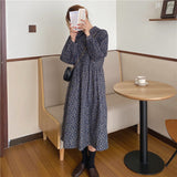 Poshoot New Spring Girls Dress Women Print Long Sleeve Womens Dresses Female Dress Vintage Dress Party Boho Robe Femme Vestido Autumn