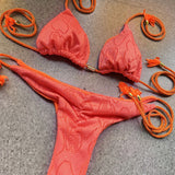 Poshoot Print Bikini Set 2022 Swimwear Swimsuit Woman Sexy Bathing Suits Two-Piece Bikinis Triangle Bandage Brazilianbikini Beachwear