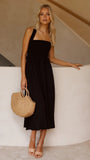 Poshoot Casual Summer Dress Women Solid Color Fashion Backless Halter Cotton Long Elegant Linen Orange Maxi Dresses Female 2022 Vestido