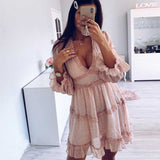 Harlow Floral Print Ruffle Dress Women Backless V-Neck Dress Women Mini Summer Dress Ladies 2022 Party Dress