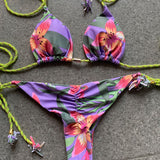 Poshoot Print Bikini Set 2022 Swimwear Swimsuit Woman Sexy Bathing Suits Two-Piece Bikinis Triangle Bandage Brazilianbikini Beachwear