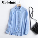 Back To School Poshoot 2022 New Spring Casual Blouse Women Fashion Colorful Linen Solid Blusas Mujer De Moda Loose Simple Shirt Women Tops