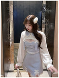 POSHOOT Lace Japanese Sweet Lolita Dress Women Bow Pink Kawaii Party Mini Dresses Female Blue Princess Korean Fashion Dresse Winter 2022