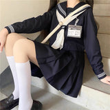 POSHOOT Japanese School Uniform JK Uniform Girl S-XXL Green JK Japanese College Style Suit Sailor Costume Women Shirt Pleated Skirt