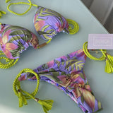 Poshoot Bright Bikini Set 2022 Swimwear Swimsuit Woman Sexy Bathing Suits Two-Piece Bikinis Triangle Bandage Brazilianbikini Beachwear