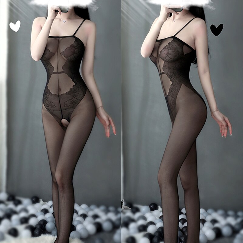 Poshoot Sensual Lingerie Woman Erotic Pajamas Sexy Underwear Pornos Suit Transparent Costume  Crotchless Bodysuit Teddy Lingerie Sets