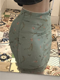 Poshoot  Floral Printed Two-layers New  Mini Skirts Harajuku Korean Retro Straight Skirt Women Aesthetic 90s Summer Outfits