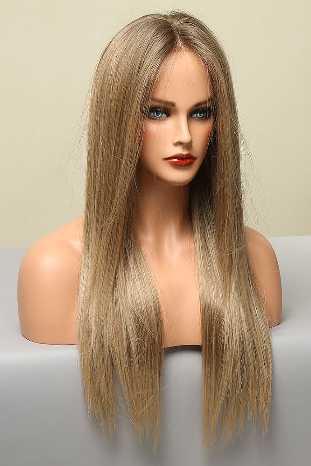 Poshoot  13*2" Long Straight Lace Front Synthetic Wigs 26" Long 150% Density