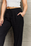 POSHOOT AUTUMN OUTFITS      Dainty Delights Textured High Waisted Pant in Black