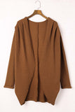 POSHOOT  fall outfits    Pleated Detail Open Front Longline Cardigan